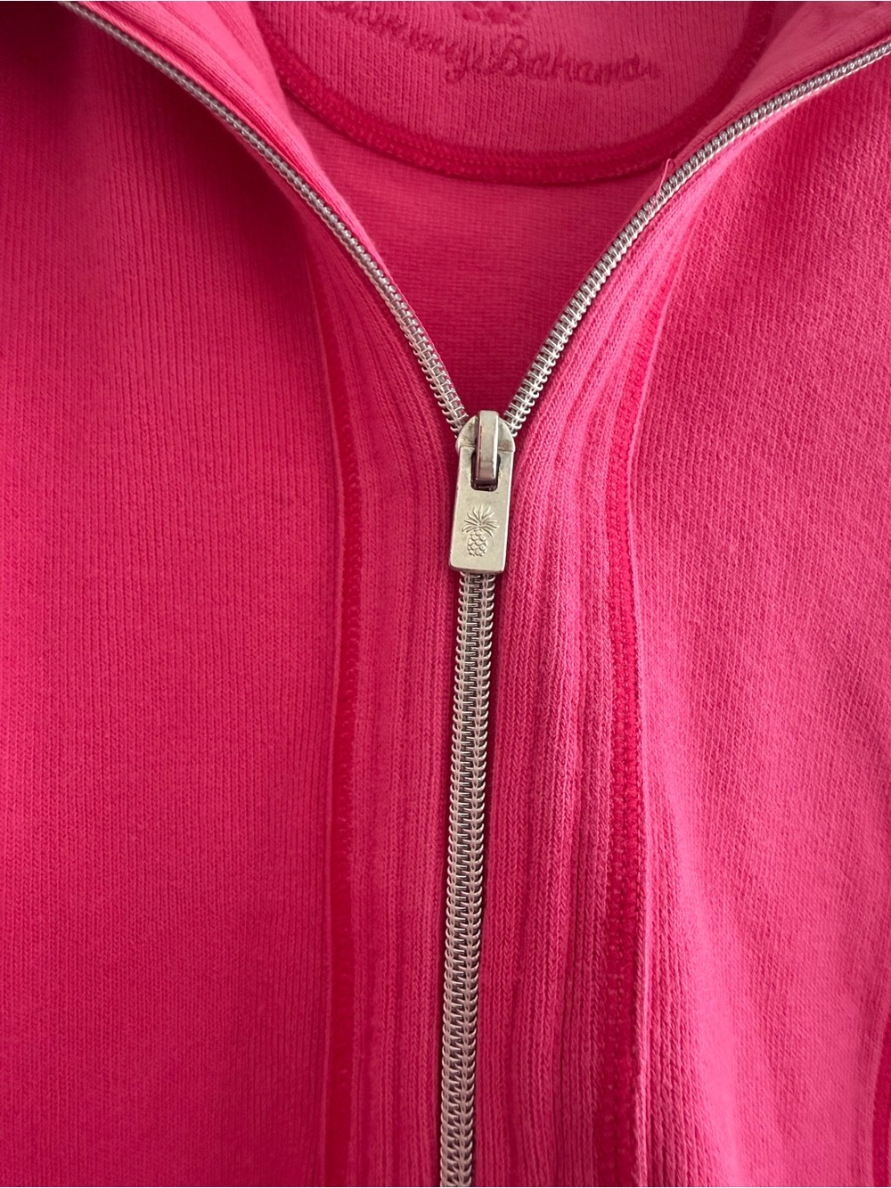 Tommy Bahama Hot Pink Zip-Front Jacket - Picture 3 of 6